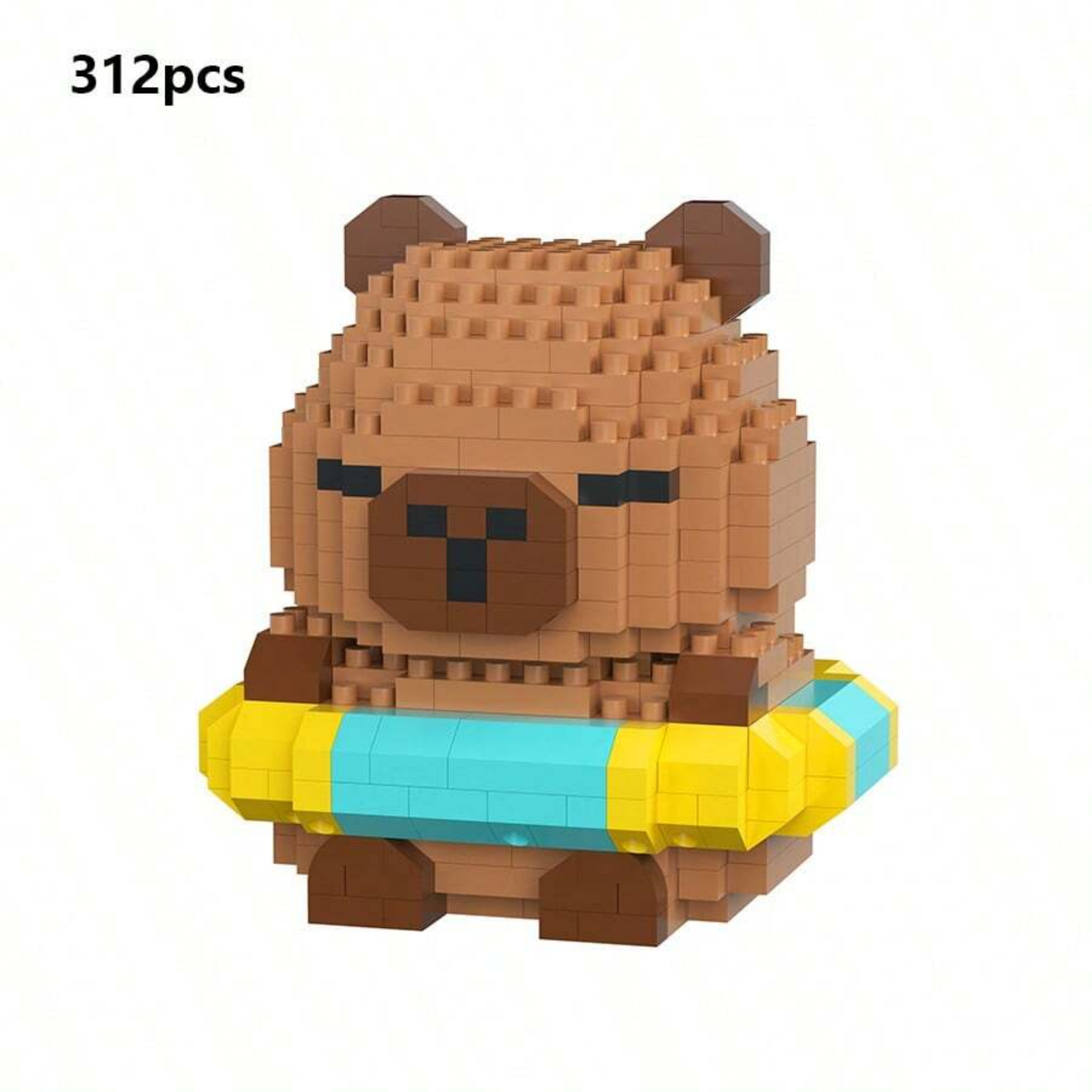 Cute Capybara Adult Building Blocks DIY Animal Series Model Kit Gift Set - 1 Set 400+PCS