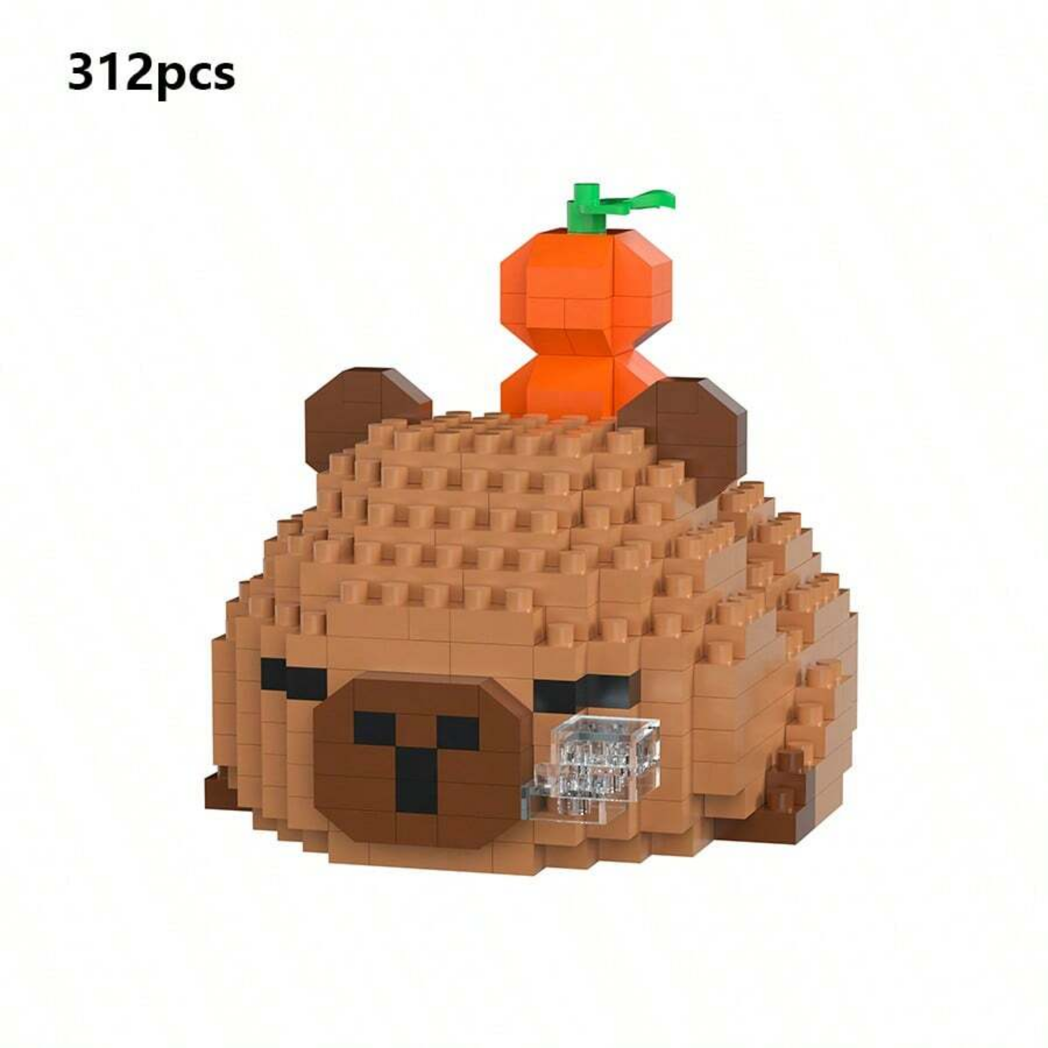 Cute Capybara Adult Building Blocks DIY Animal Series Model Kit Gift Set - 1 Set 400+PCS