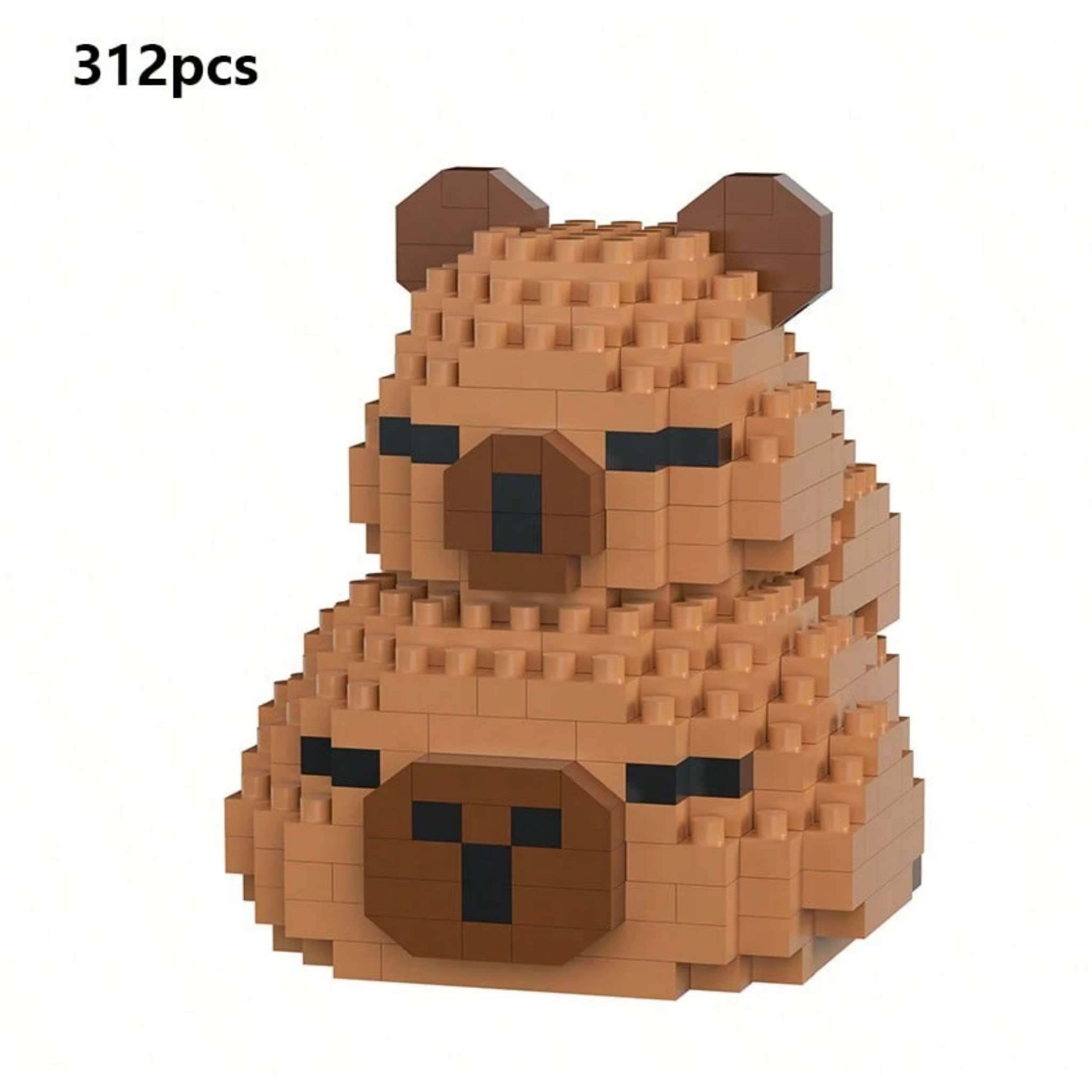 Cute Capybara Adult Building Blocks DIY Animal Series Model Kit Gift Set - 1 Set 400+PCS