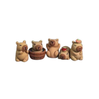 5pcs 3D Capybara Croc Shoe Charms