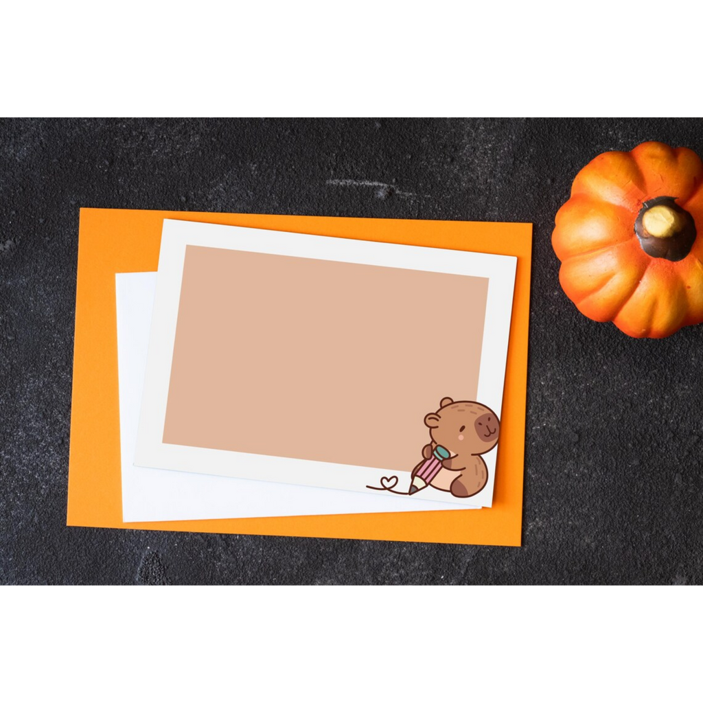 Capybara Stationery Envelopes - Set of 10