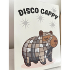Disco Cappy A5 Capybara Art Print