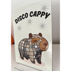 Disco Cappy A5 Capybara Art Print