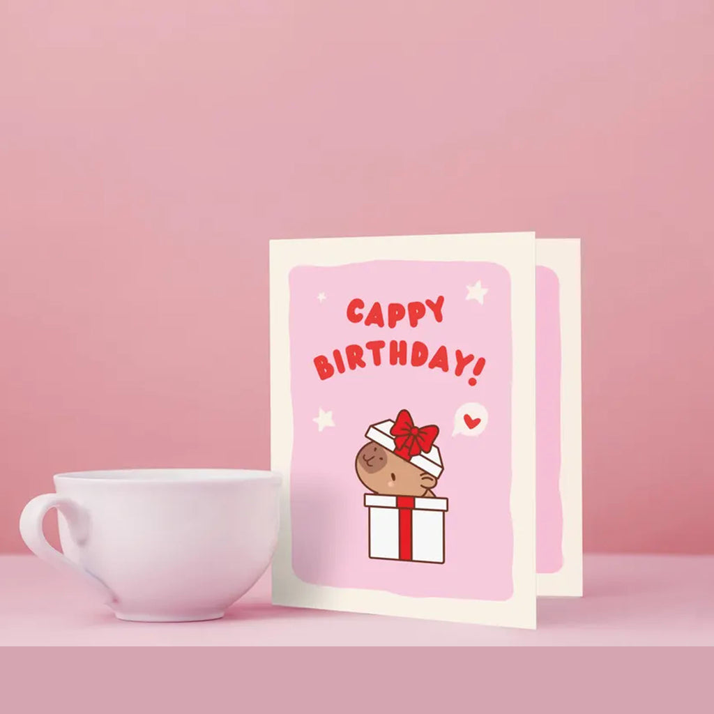 Funny Capybara Birthday Card for Animal Lovers