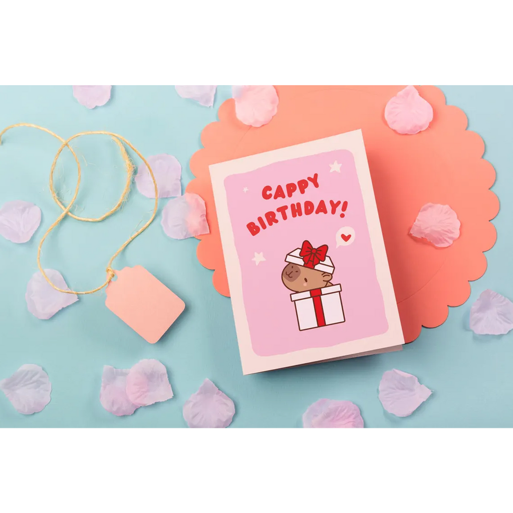 Funny Capybara Birthday Card for Animal Lovers