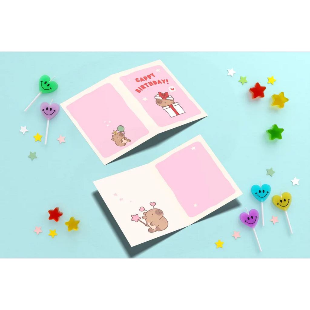 Funny Capybara Birthday Card for Animal Lovers