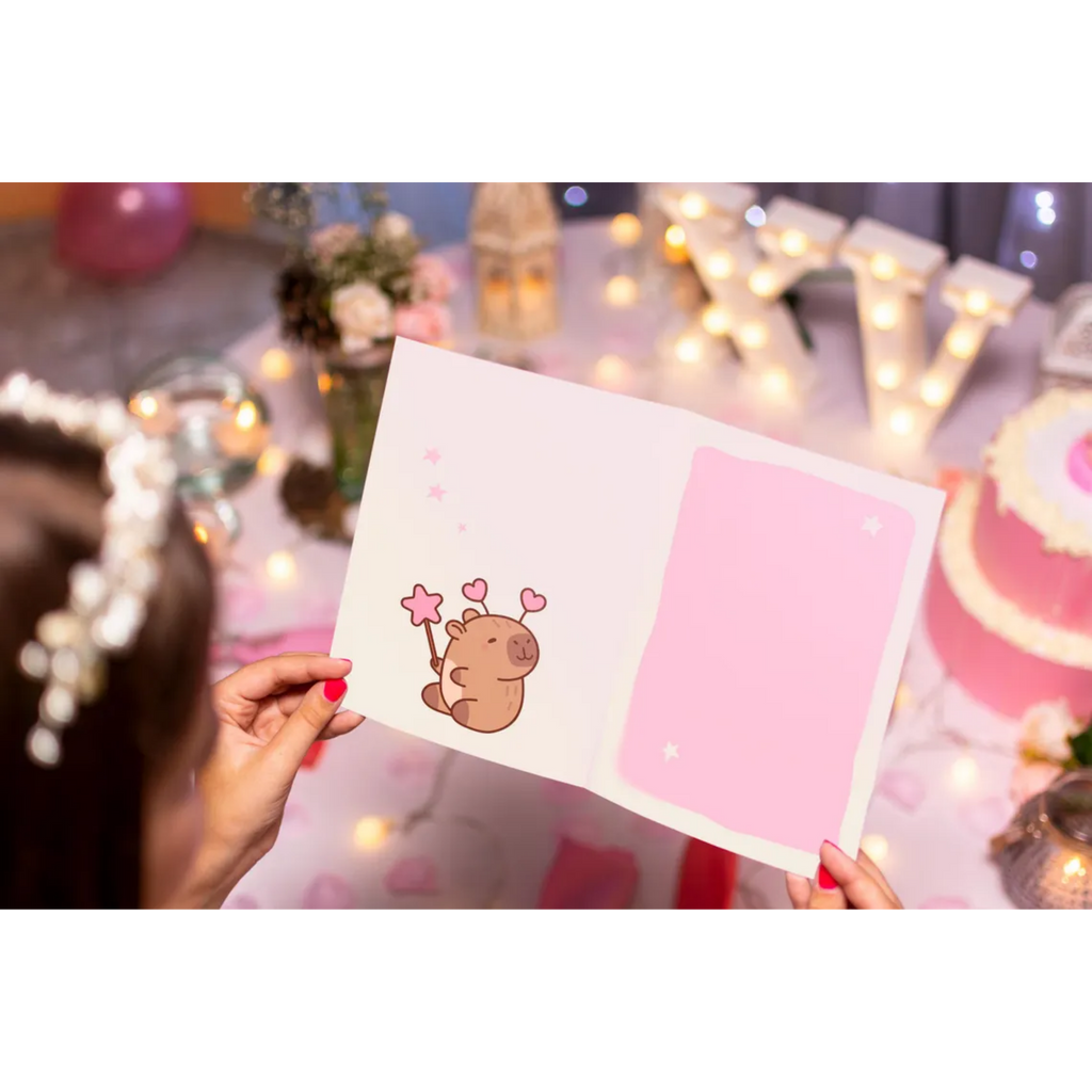 Funny Capybara Birthday Card for Animal Lovers