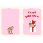 Funny Capybara Birthday Card for Animal Lovers