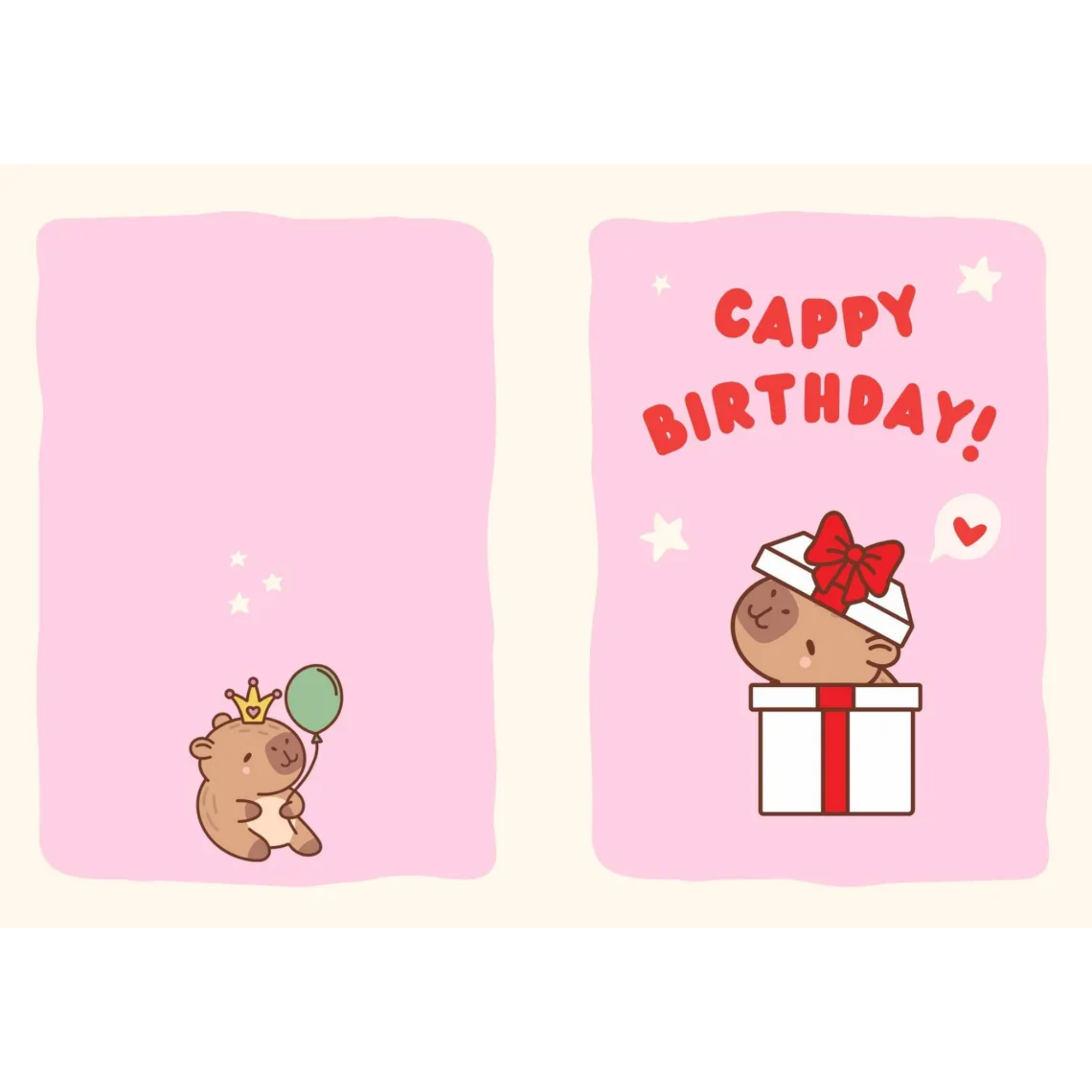 Funny Capybara Birthday Card for Animal Lovers