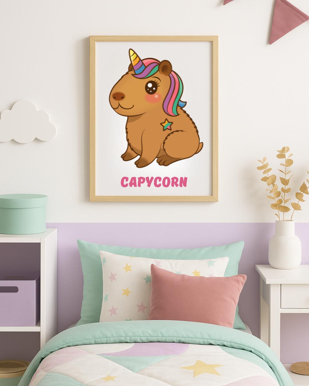Capybara Unicorn A5 Art Print
