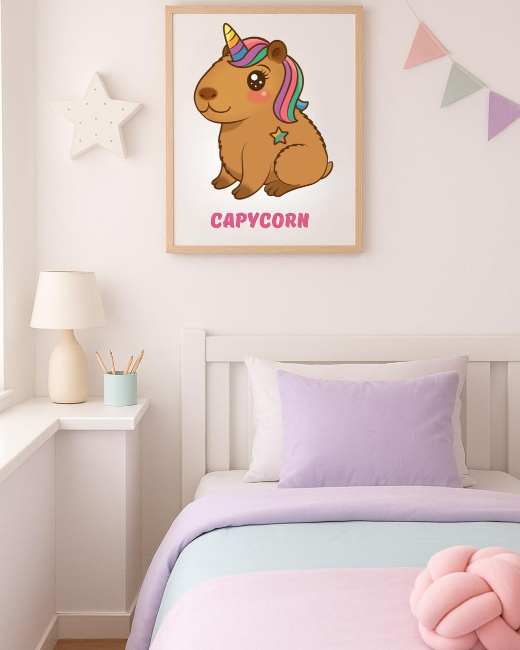 Capybara Unicorn A5 Art Print