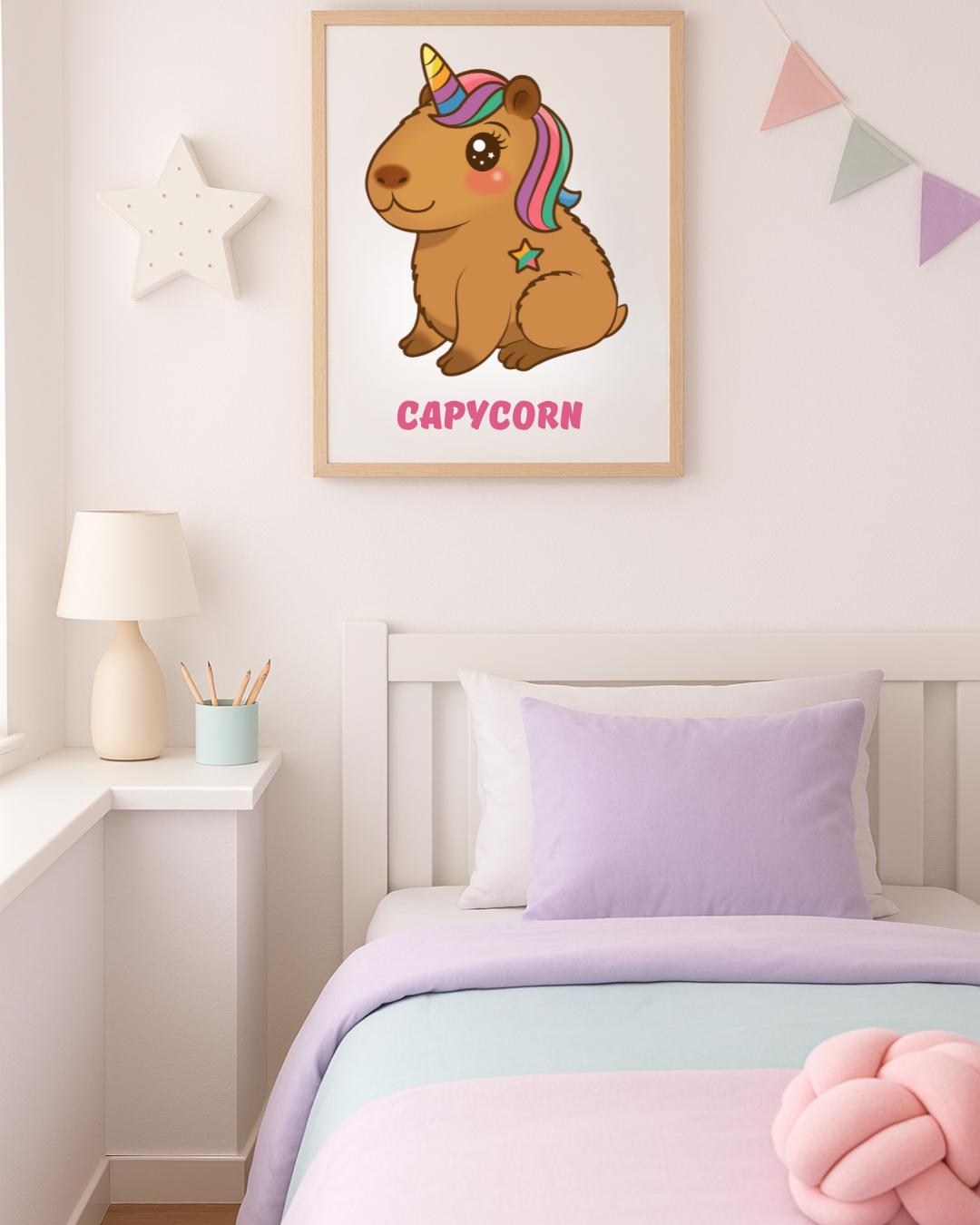 Capybara Unicorn A5 Art Print
