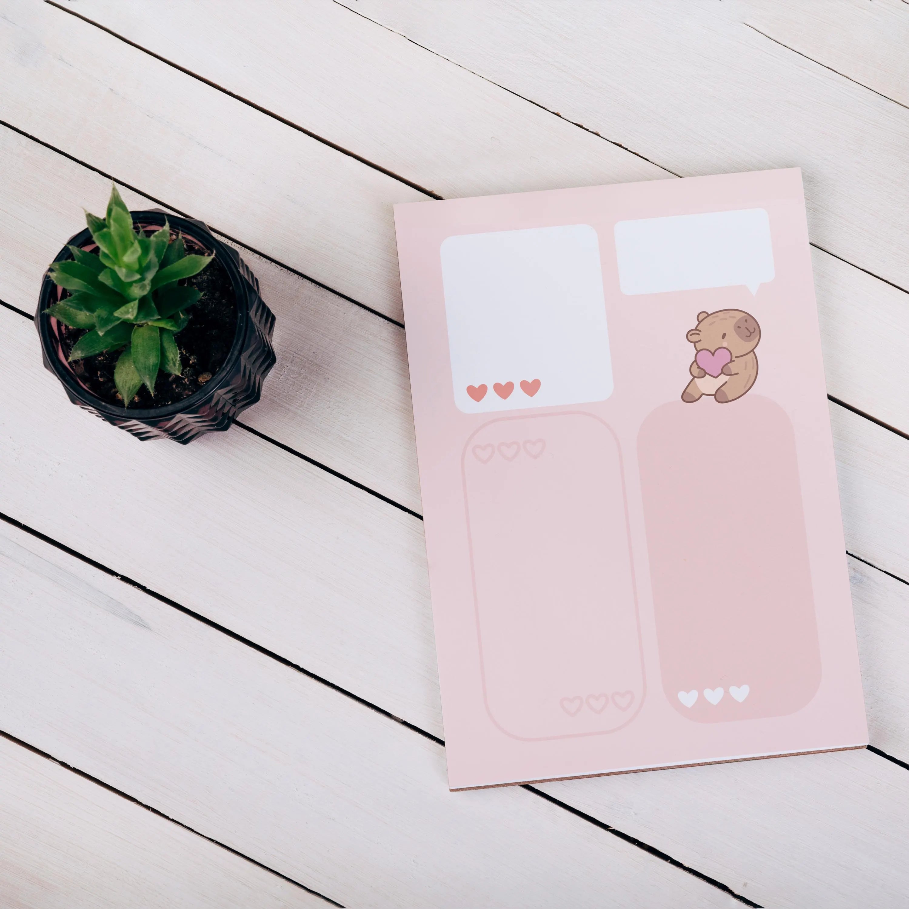 Capybara Writing Set – Cute Stationery Gift Set with Notepad, Pen & Envelopes