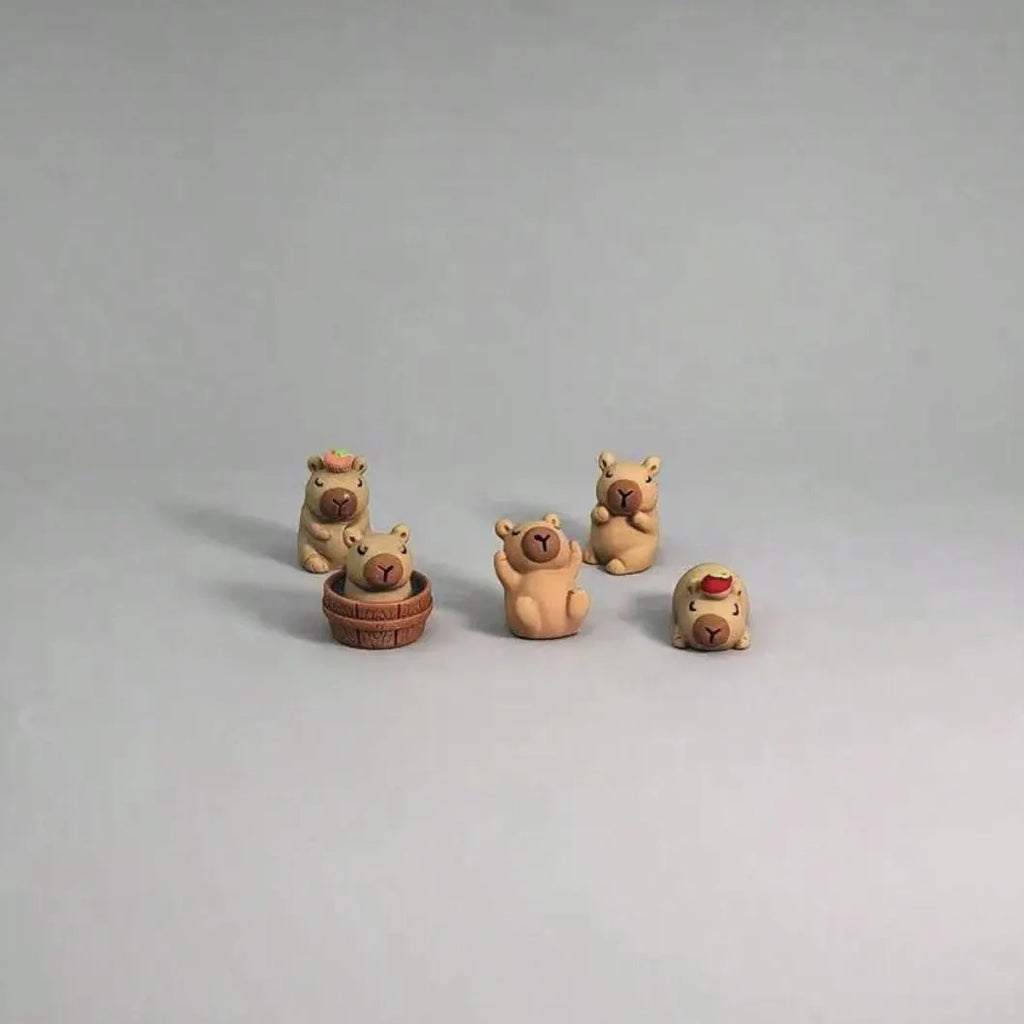 5pcs 3D Capybara Croc Shoe Charms